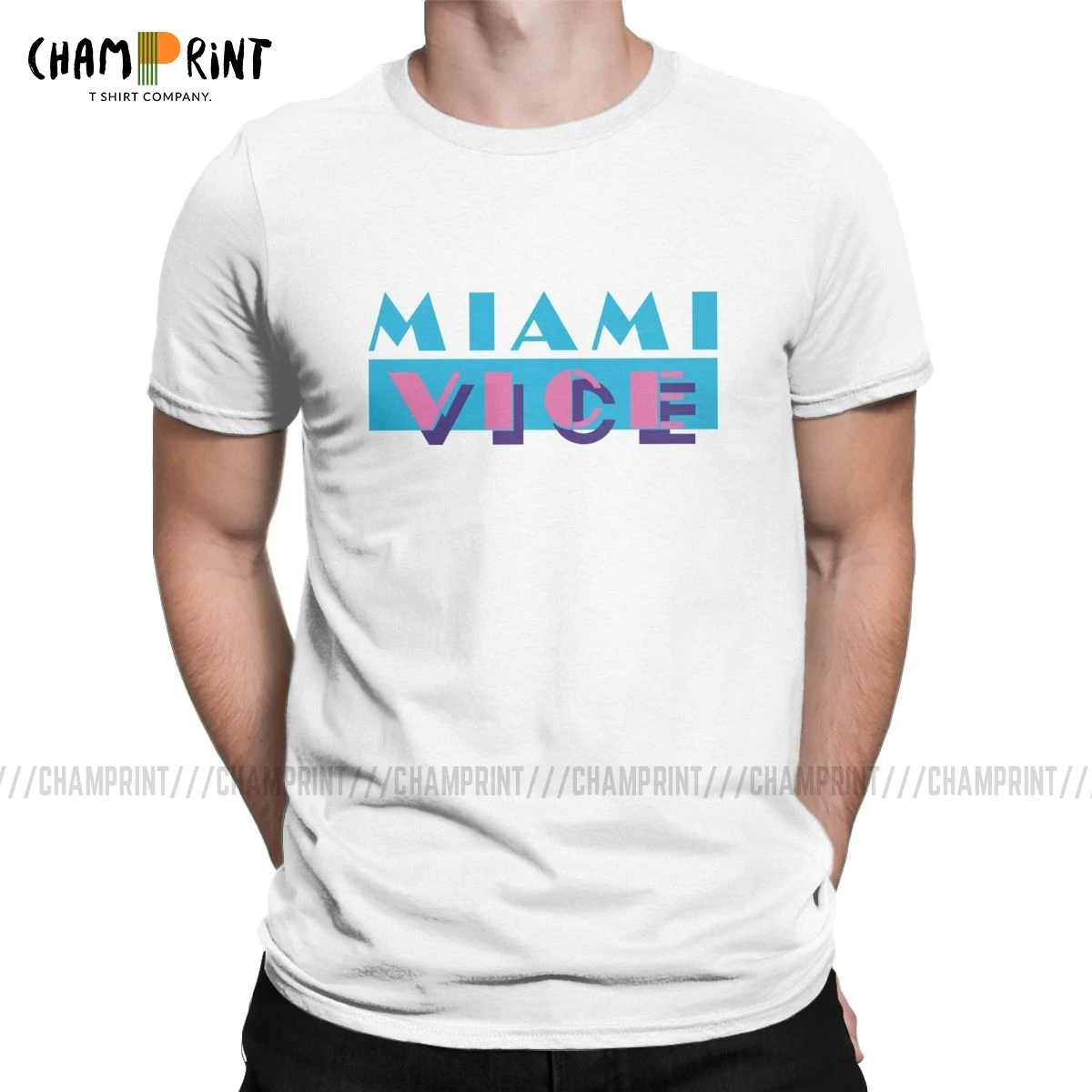 Miami Vice Vaporwave Harajuku T Shirt Men's Pure Cotton Vintage T-shirt O  Neck Tee Shirt Short Sleeve Tops Gift Idea - T-shirts - AliExpress