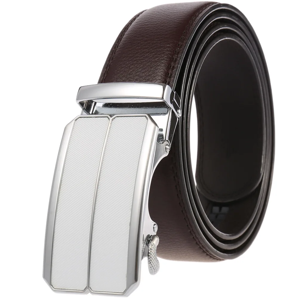 military web belt Fashion Mens Belts Genuine Leather High Quality Alloy Buckle Automatic Trouser Straps 35MM Width Brown Ratchet Male Belt Black ranger belt Belts