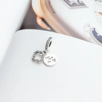 

Authentic 925 Sterling Silver Charm New Style Ice Sculpture Swing Charm Pendant Fit Pandora Women Bracelet&necklace Diy Jewelry