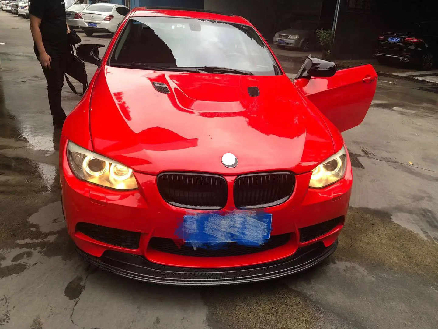 For BMW E90 E92 E93 2005 -11 Replacement Real Carbon Fiber Rearview Horn Mirror Cover