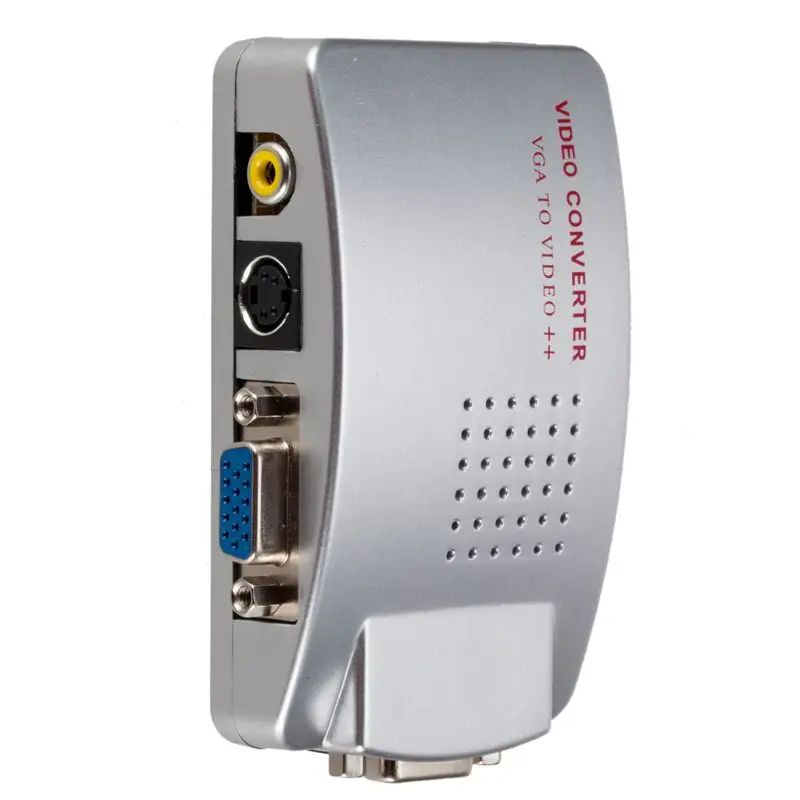 Vga To Rca Switch Box, Pc To Tv Av Monitor Composite S Video Converter