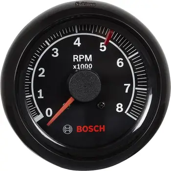 

SP0F000025 Sport II 2-5/8" Tachometer (Black Dial Face, Black Bezel)