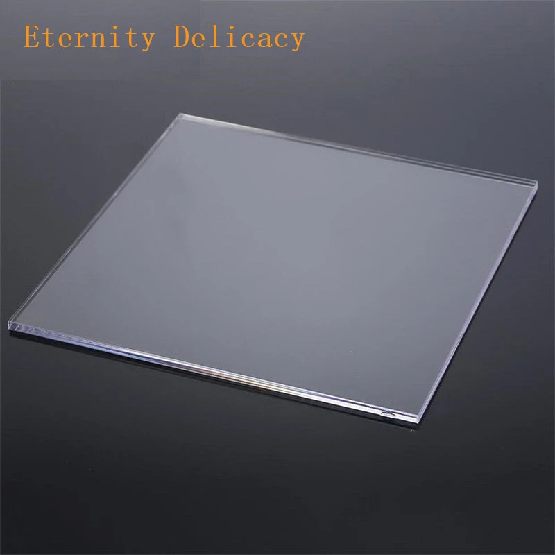 Transparent Plexi Glass Sheet DIY Crafts Plate Thickness 8mm,150x150mm Clear Acrylic Plexiglass Plastic Board 