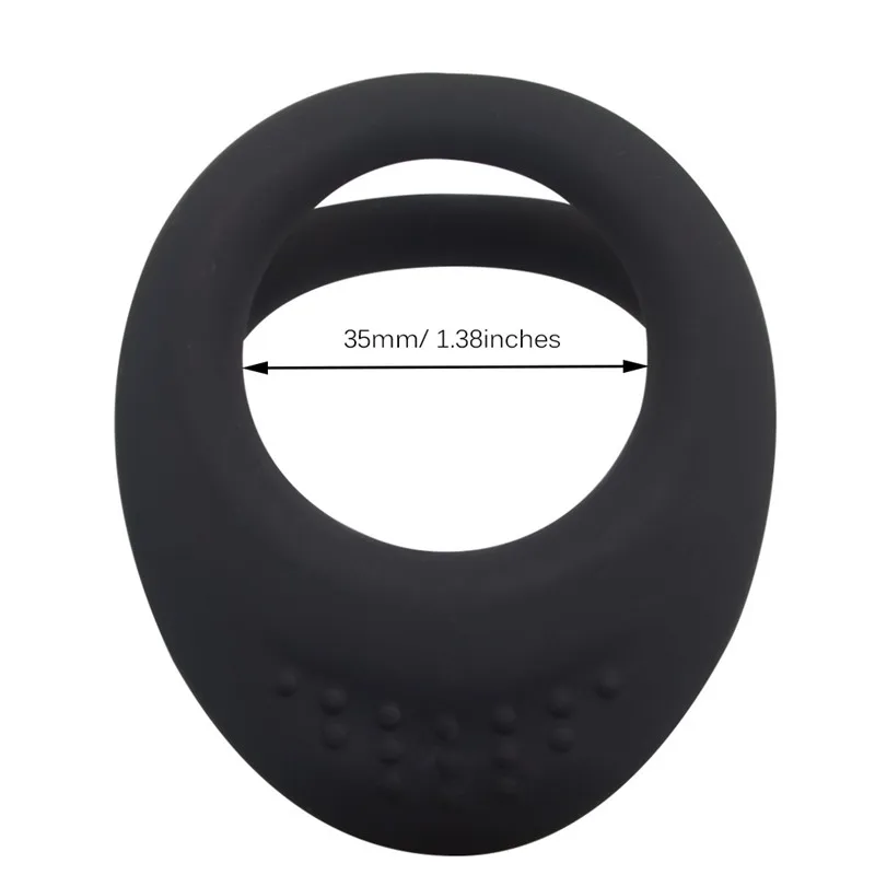 Силиконовое кольцо с двойной фиксацией для пениса задержкой секс игрушки мужчин