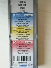 

10 PCS ISCAR CARBIDE INSERT TGMF304 IC908