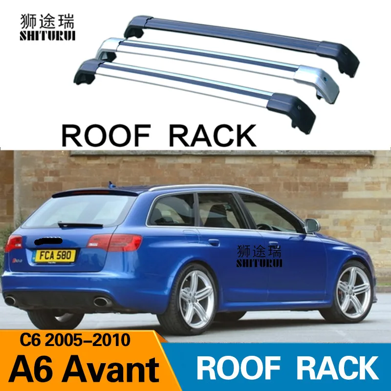 SHITURUI 2 шт. полозья для Audi A6 Avant универсал C6 2005-2010 Алюминий сплав Боковые стержни