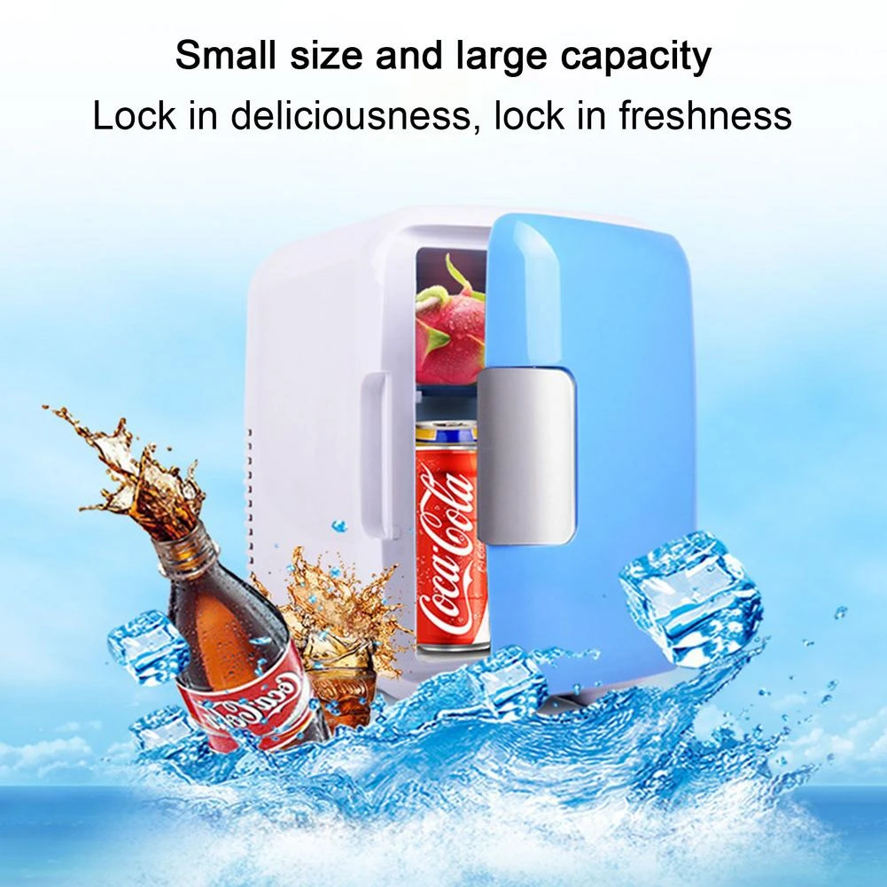 mini car refrigerator 4L Practical Car Mini Refrigerator Portable Dual-use Heating Cooling Box For Beverages And Food Storage Preservation 12 volt fridge