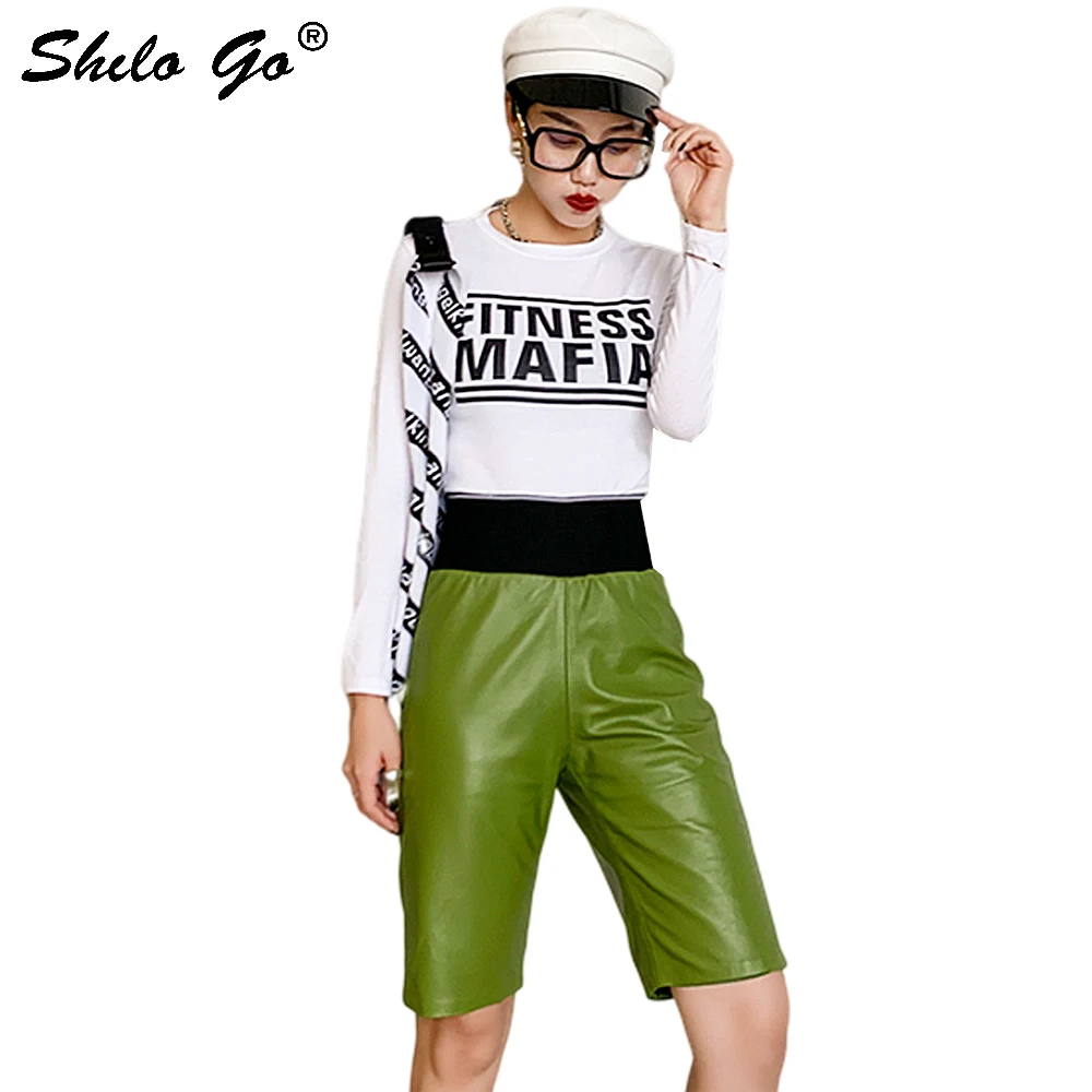 Echt Lederen Broek Licht Groen Hoge Taille Knielengte Schapenvacht Broek Vrouwen Herfst Toevallige Elastische Taille Laarzen Broek Vrouwelijke Echt Lederen Broek Licht Groen Hoge Taille Knielengte Schapenvacht Broek Vrouwen Herfst Toevallige Elastische Taille Laarzen Broek Vrouwelijke