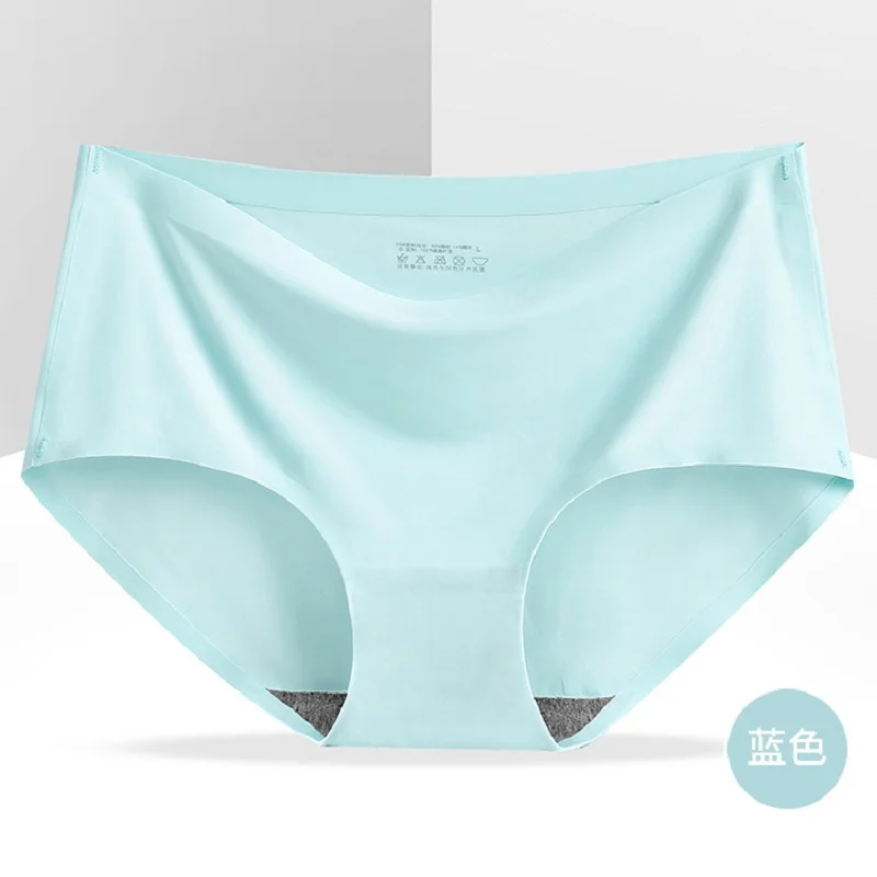 Сексуальные трусики Ondergoed Vrouw Naadloze Ice Zijde Mid Vrouwelijke Taille Slip Onzichtbare Zachte Ademend Panty| |