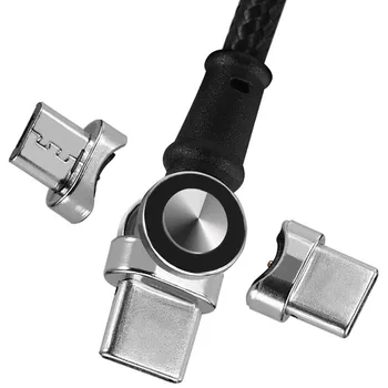 

Rotating Magnetic Absorption Data Line Blind Circular Magnetic Cable For Iphone Type-C Micro USB Cables