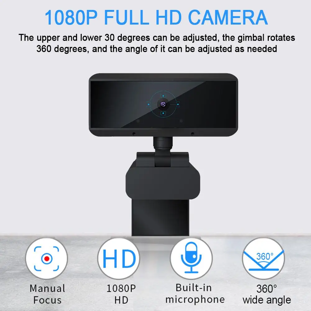 Веб камера портативная со встроенным микрофоном 1080P USB|Веб-камеры| |