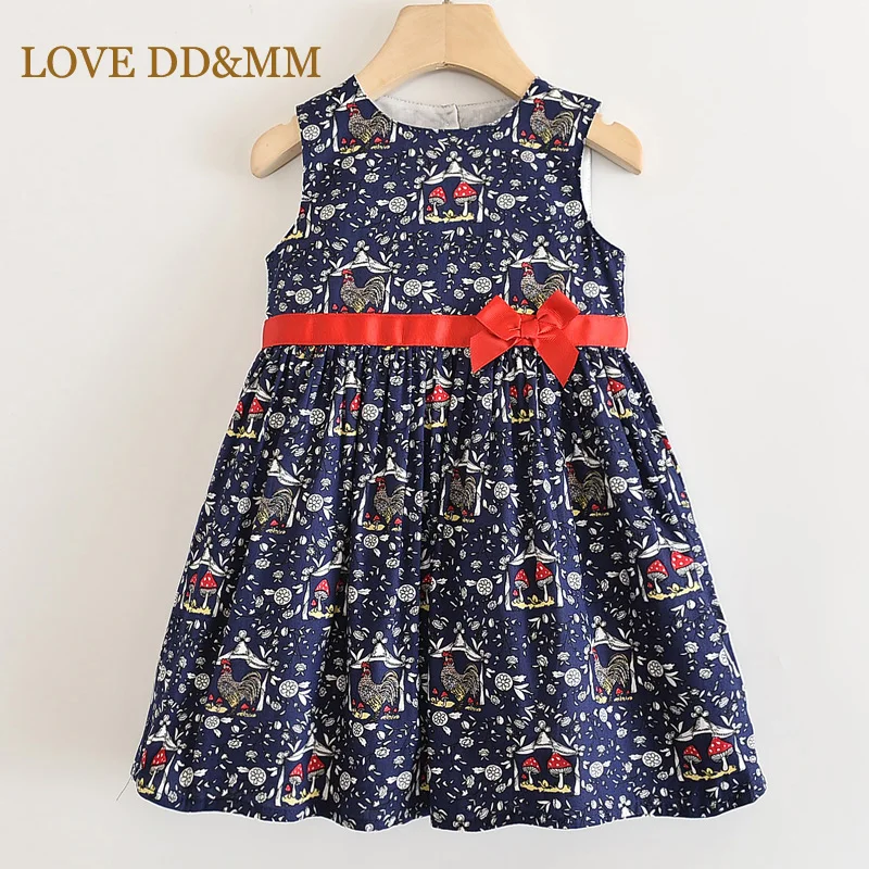 Платья для девочек LOVE DD &amp MM новинка 2022 детская одежда мультяшное Цветочное