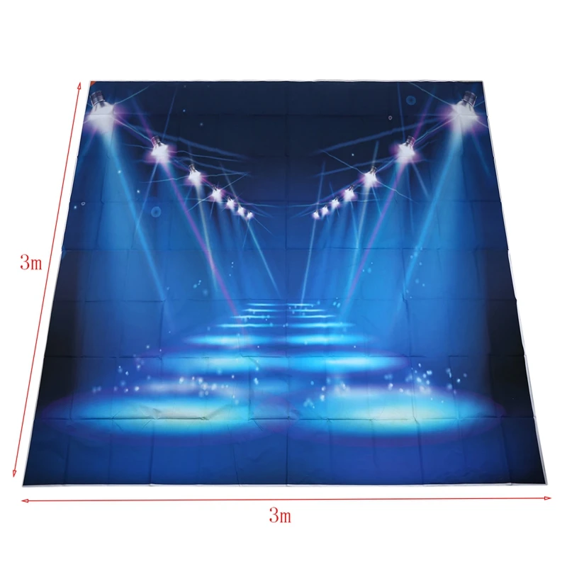 Сценический тонкий виниловый студийный фон для фотосъемки 10x10ft