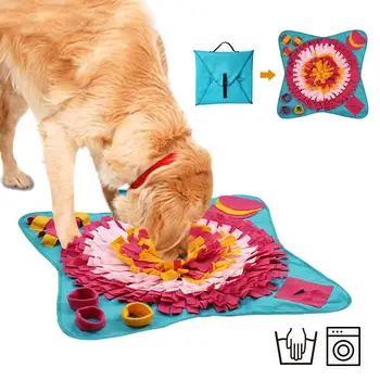 

Snuffle Mat Pet Dog Feeding Mat Interactive Puzzle Dog Mat Bite-resistant Pad Dog Training Tool To Relieve The Pressure Supplies