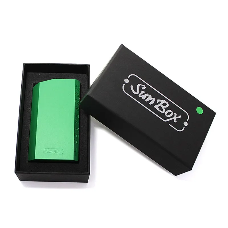 black Sunbox E8 moonraker 70 Вт комплект модов USB порт для подключения с Escribe 22 мм бак распылитель 18650 батарея с 1 шт. 18650 Аккумулятор подарок - Цвет: black