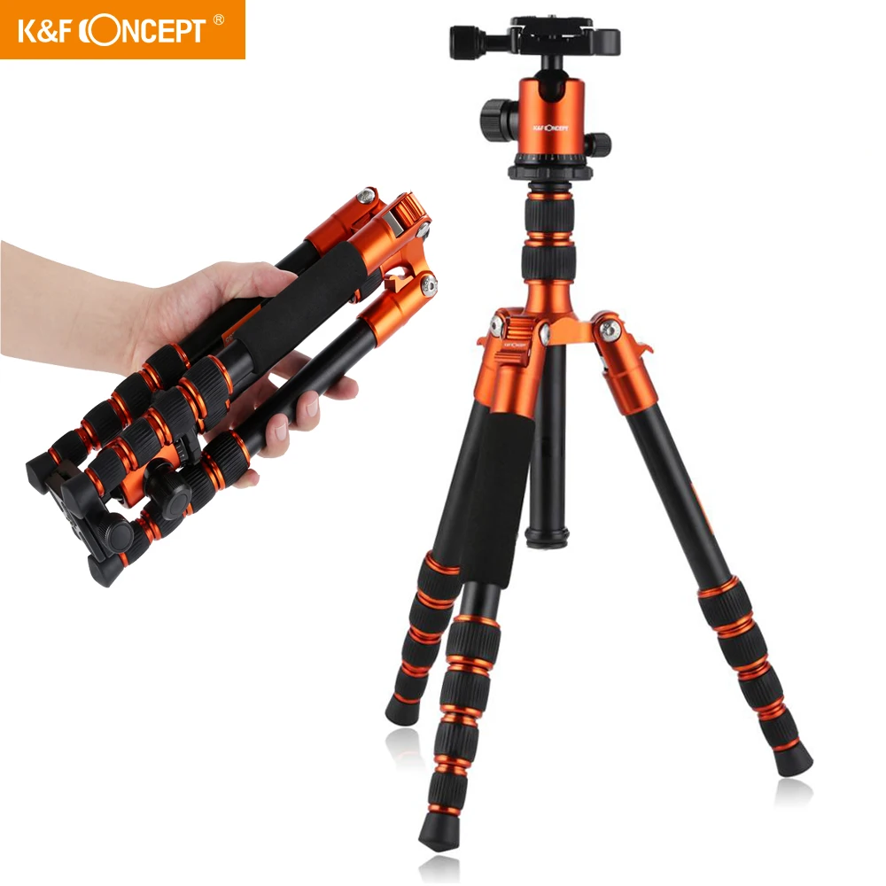 K & F Concept Профессиональный штатив для цифровой зеркальной камеры 50 дюймов видеоштатива с шаровой головкой 360