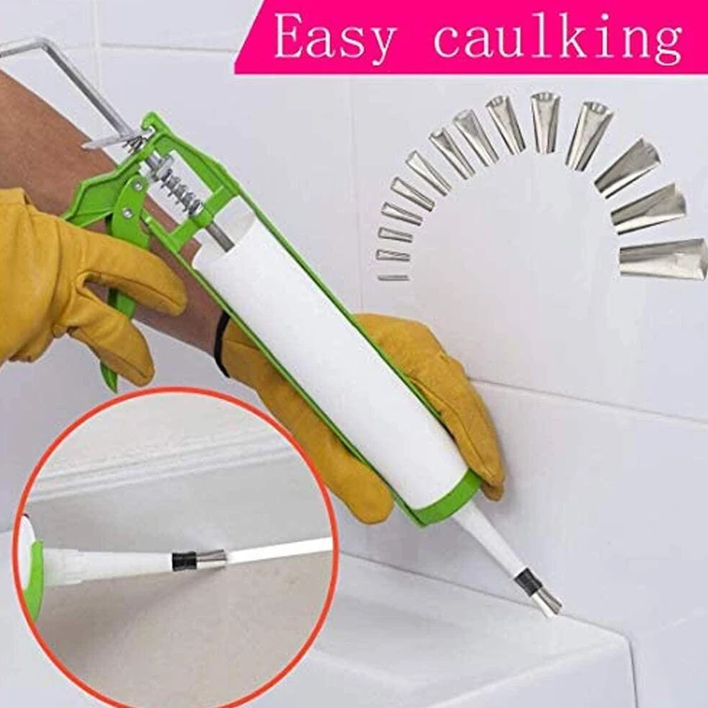 14PCS Multifunctional Silicone Caulking Finisher Sealant Nozzle Kits