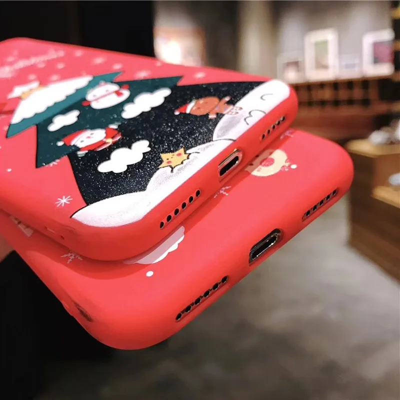 Lovebay рождественские чехлы для телефонов iPhone 7 XR 11 Pro авокадо волны кактус для iPhone 5 6 6s 8 Plus X XS Max мягкая задняя крышка из ТПУ