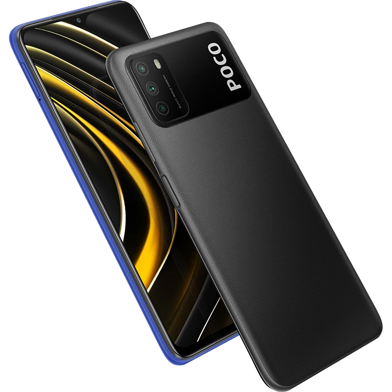 POCO M3 Global Version 4GB 64GB/128GB Xiaomi SmartPhone Snapdragon 662 Octa Core 6.53" FHD+Display with 48MP AI Triple Camera latest mobile phones poco