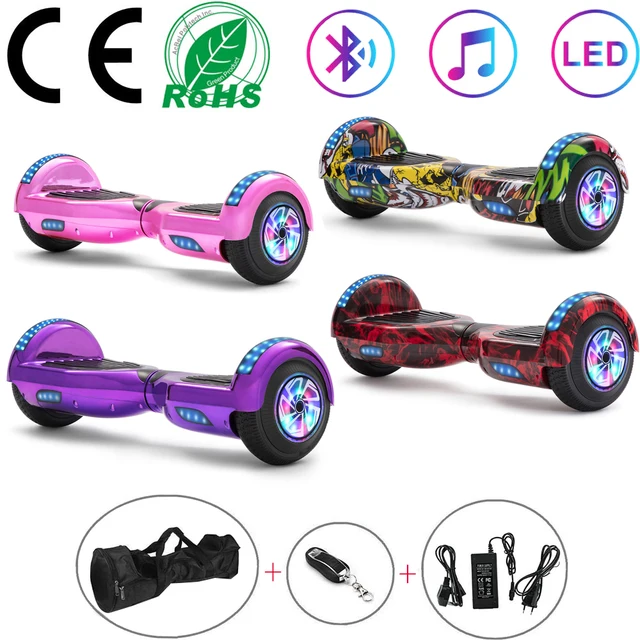 US $130.50 Hoverboard 6.5 Self Balance Skateboard Electric Scooter LED Wheels Smart Self-balancing Scooter Bal