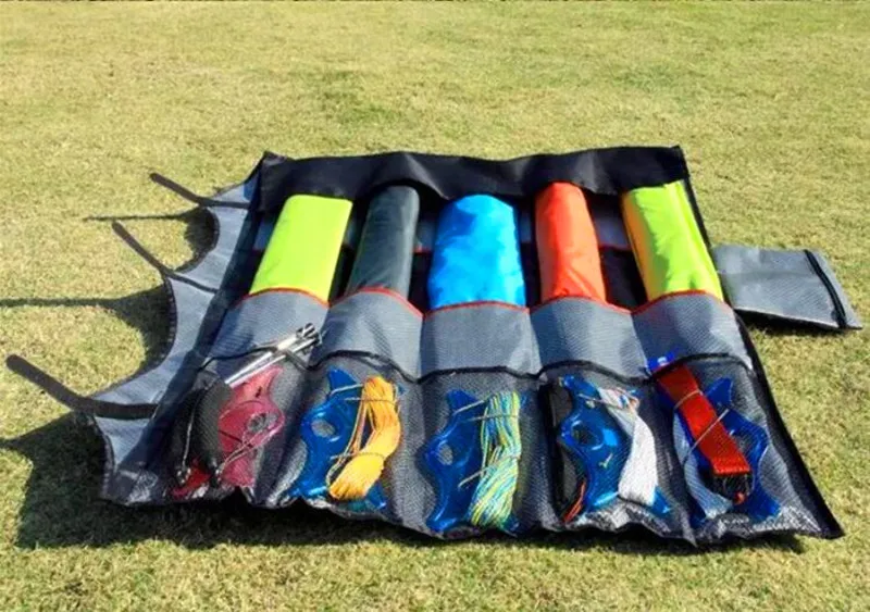 Free shipping large stunt kite bag quad line power kite package flying toys for adults kites nylon lotus kite tube tails wind 2