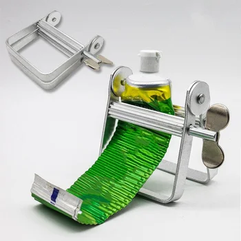 

1pcs Tube Squeezer Lazy Toothpaste Dispenser Metal Squeezing Tools Hair Color Dye Cosmetic Paint Squeezer Tube Wringer