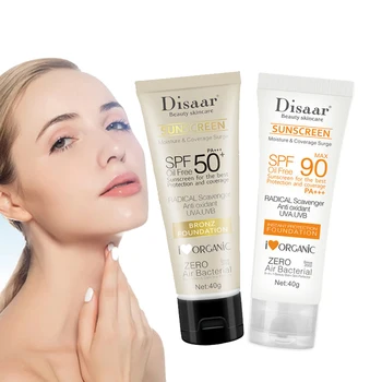 Creme protetor solar facial do corpo, anti-envelhecimento, controle de óleo, hidratante, protetor solar, protetor da pele, SPF90 1
