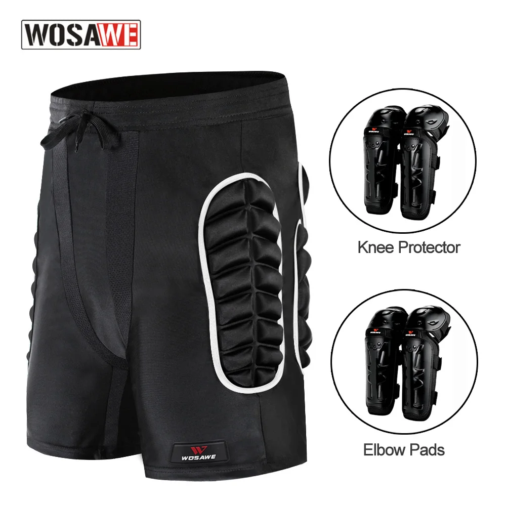 WOSAWEHipMotorcycleProtecrtorShortsWaistProtectionHipPaddeds