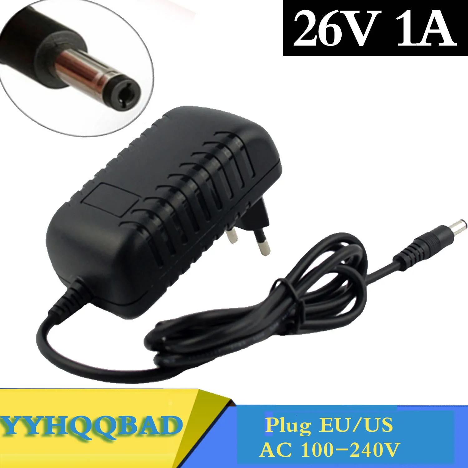 Charger Adapter 26V 1A 26V 450mA Charger Adaptor for Dibea D008 Pro F8 Pro M500 TT8 MM8 K30 MT66 Cordless Power Adapter Charger