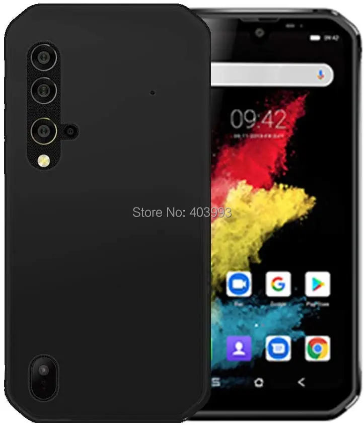 Прозрачный чехол для Blackview BV9900 мягкий прозрачный из ТПУ с кристаллами Pro на заднюю