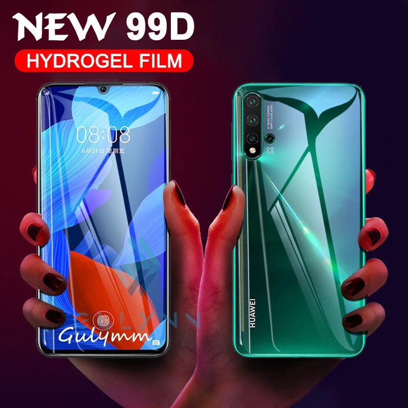 Гидрогелевая пленка на переднюю и заднюю панель для Huawei P20 P30 40 Honor 9X 20 Lite Pro