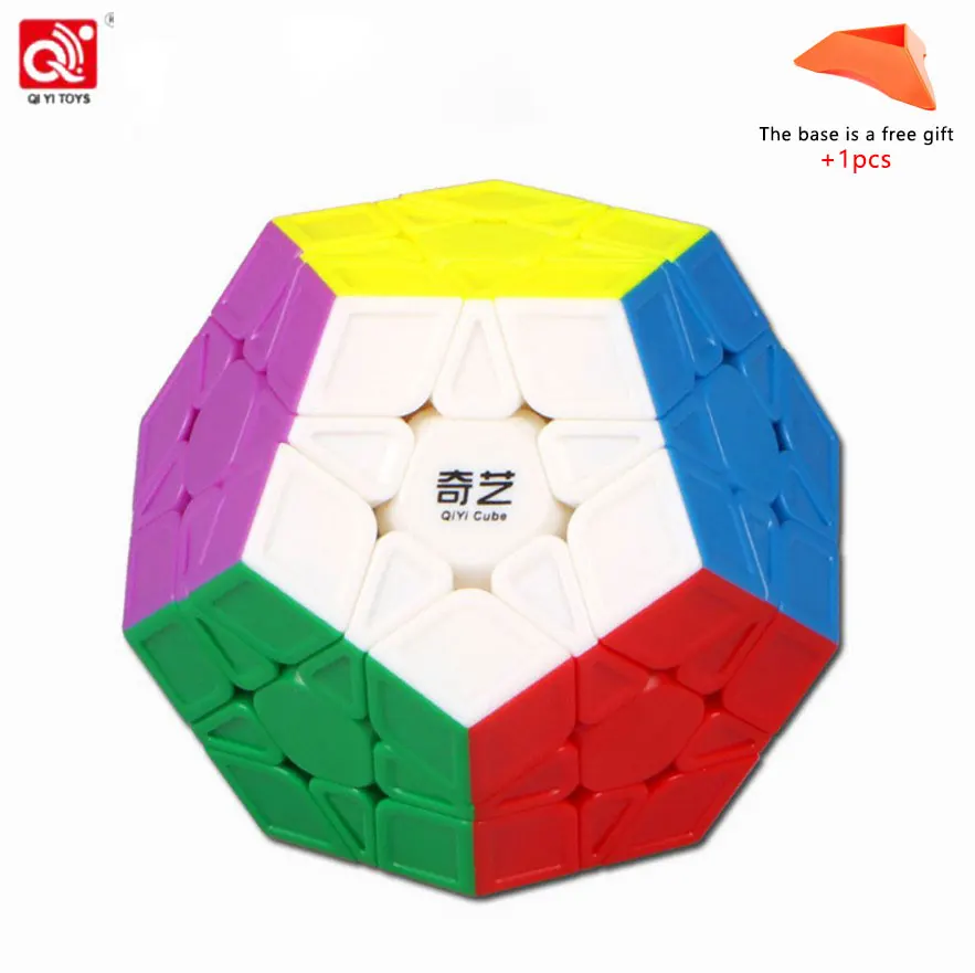 QIYI 3X3 Megaminxeds, магический куб, черный, без наклеек, скорость, профессиональная, 12 Сторон, головоломка, Cubo Magico, развивающие игрушки для детей - Цвет: 3
