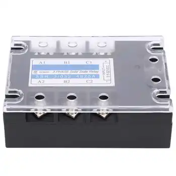 

3 Phase SSR DC Control AC 480V 25A Solid State Relay Industrial Relay SSR-3/032-4825A