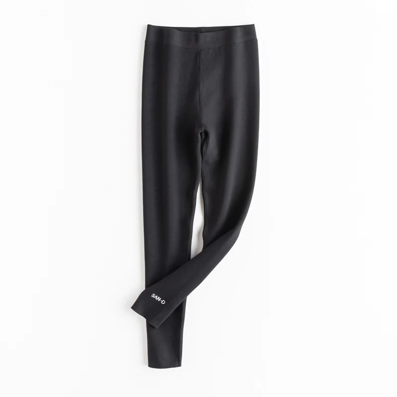 TS F001 новая осенняя и зимняя верхняя одежда утолщенные женские леггинсы женские теплые штаны 307 г - Цвет: black
