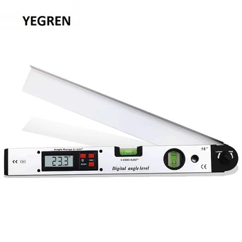 

0-225 degree Digital Angle Inclinometer 400mm Level Measurer LCD Display Angle Meter Protractor Horizon Measuring Tools