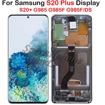 

For Samsung Galaxy S20 PLUS LCD Display G985 G985F G985F/DS LCD with Frame Touch Screen Digitizer For Samsung S20+ LCD