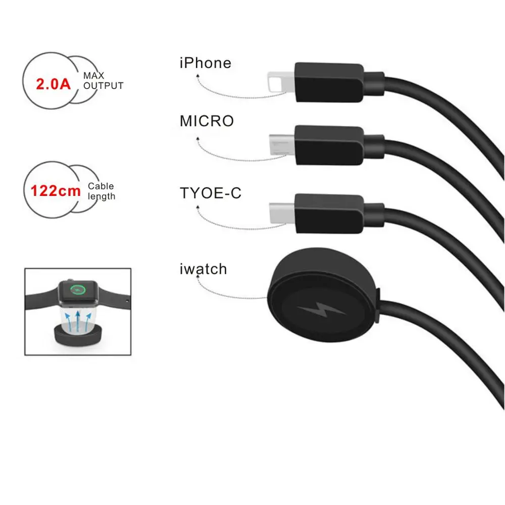 Зарядное устройство для телефона Быстрая зарядка Smartwatch док станция USB кабель