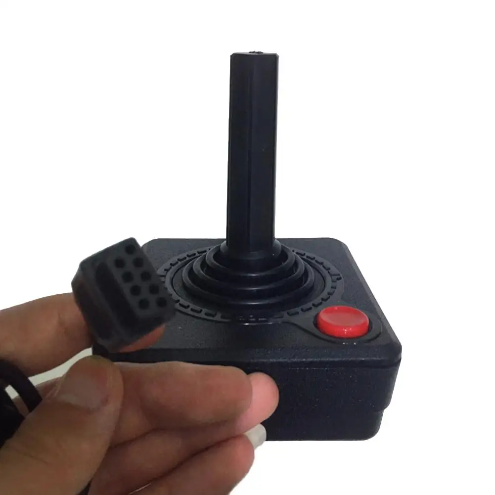 Retro Classic Upgraded 1.5M Controller Gamepad Joystick For Atari 2600 Game Rocker With 4-Way Lever And Single Action Button 