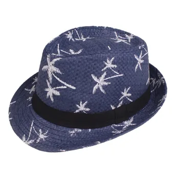 

HIgh Quality Summer straw Sun hat kids Beach Sun hat Trilby panama Hat handwork for boy girl Children 4 colour