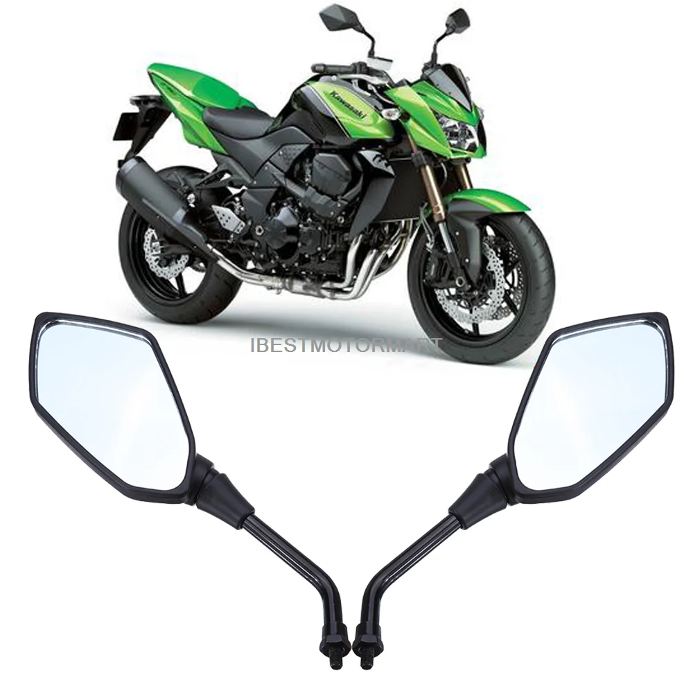 Espejos laterales retrovisores para Kawasaki Z1000 Z750 2004 2005-2011, ER6B ER-6N ER6N 2006-2010, ZRX1200 2013-2018, ZRX1100 2015-2018