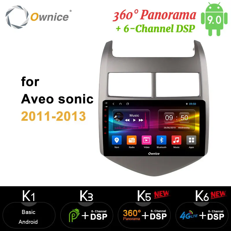 Ownice 8 ядер Android 9 0 автомобильный DVD плеер carplay GPS Navi 360 панорама DSP 4G LTE SPDIF для CHEVROLET AVEO