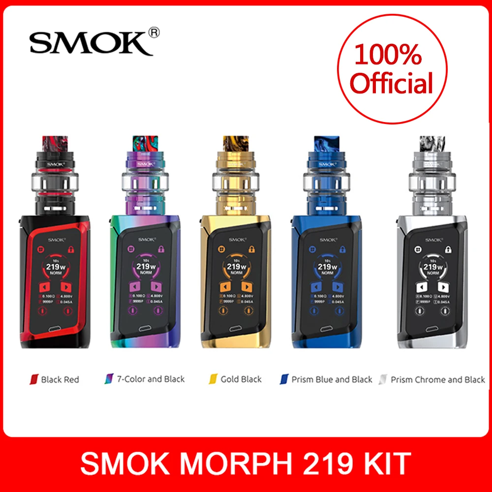 Оригинальный набор SMOK MORPH 219W с TF2019 баком для электронной сигареты morph mod Kit VS X