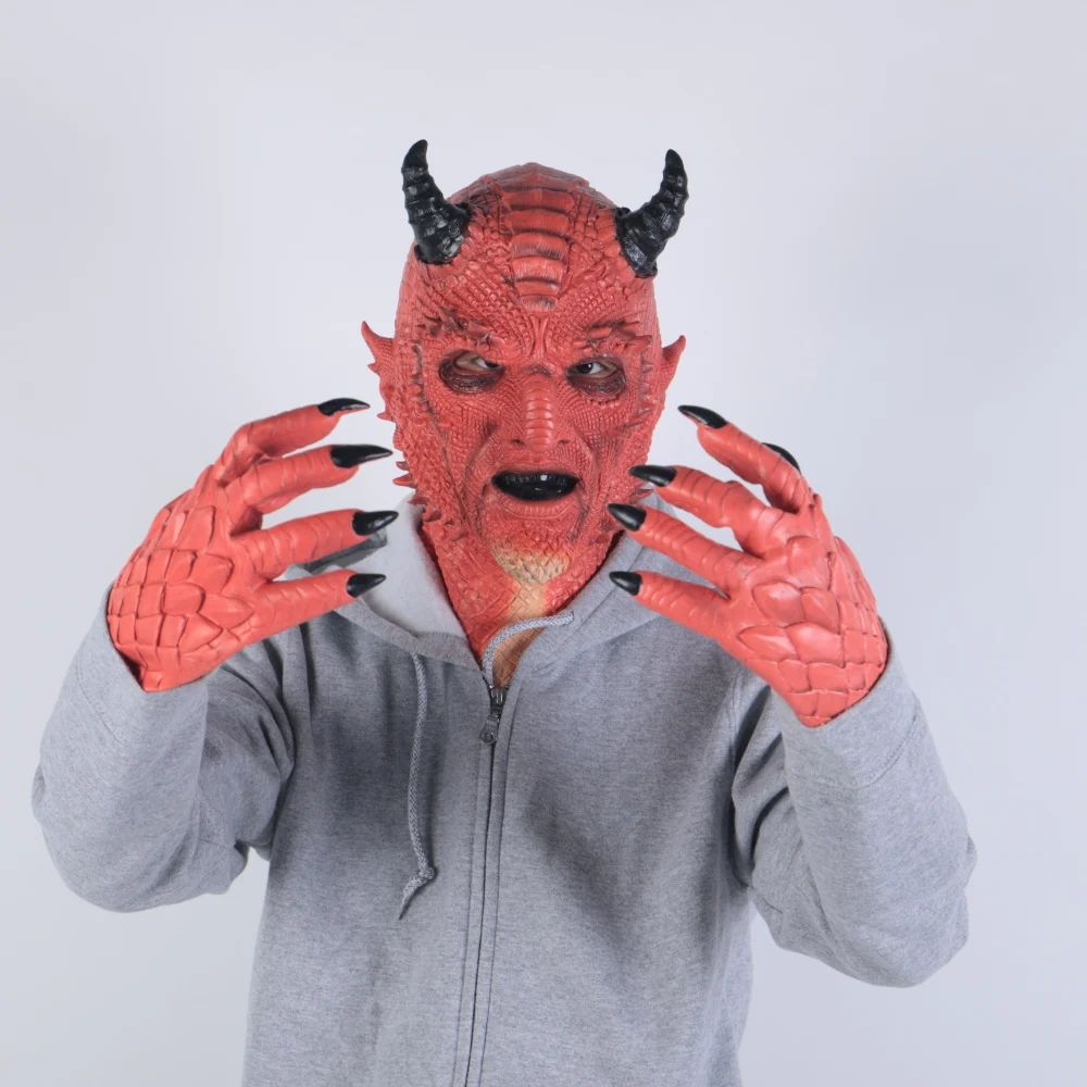 Детский маскарадный костюм DIABLO 3 Boss Demon Belial латексная маска для взрослых шлем
