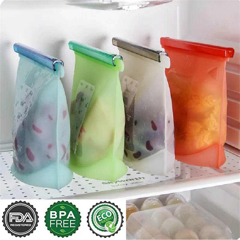 Силиконовые пакеты многоразовые силиконовые для пищевых продуктов герметичные