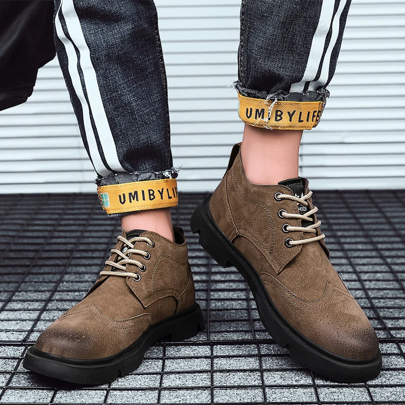 Phragmites повседневные мужские ботинки Чукка в деловом стиле из свиной замши; Zapatos De Mujer; уличные теплые зимние кроссовки; Модные ботильоны