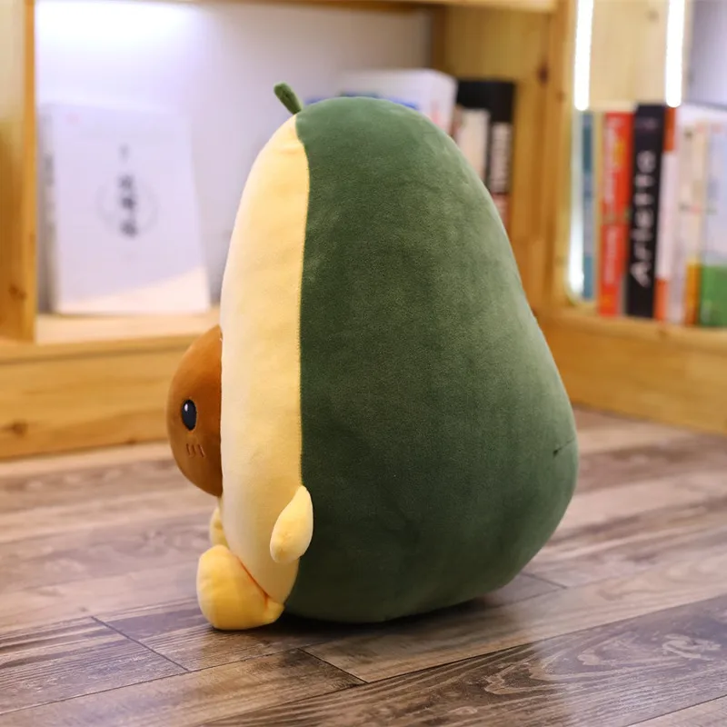 1 pcs 30-60CM Cute Avocado Stuffed Plush Toy Soft Baby Doll Cartoon Fruit Pillow Sofa Cushion kids Girls Christmas birthday Gift