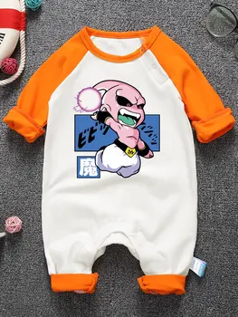 

0-24M Newborn Infant Baby Boy Girl Clothes Cartoon Dragon Ball Majin Buu Printing Romper Jumpsuit Playsuit Clothing
