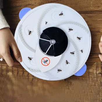 

Autumatic Electric UV Purple Light Fly Trap Device with Trapping Food+USB Cable+Brush Tool FP8