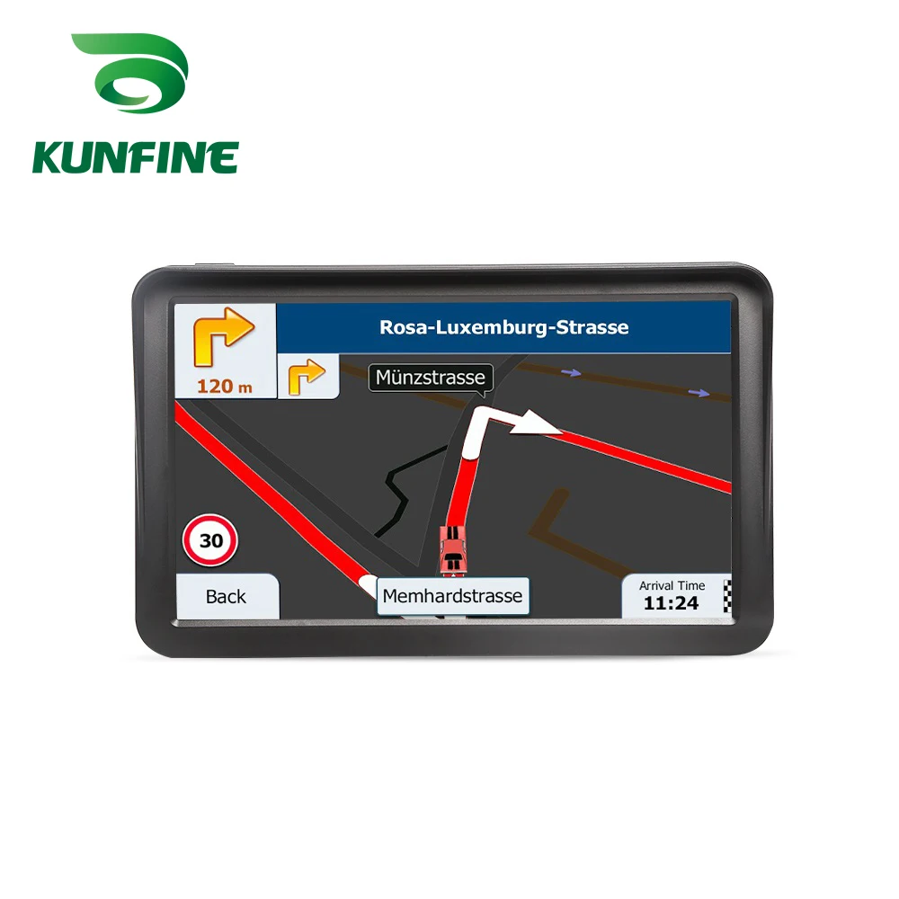 schermo capacitivo da 9 pollici Navigatore GPS FM Sistema per auto Memoria 8G DDR256M portatile per camion Navigatore GPS per auto 