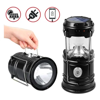 

Handheld Bright Solar Tent LED Light Lamp Lantern Solar Lamp Working Flashlight Emergency Torch for Outdoor Hiking Climbing